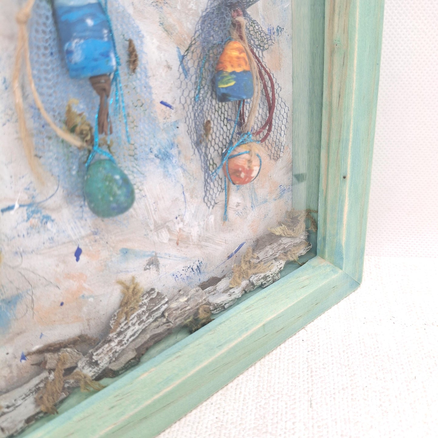 Fishing Buoy Framed Diorama Art