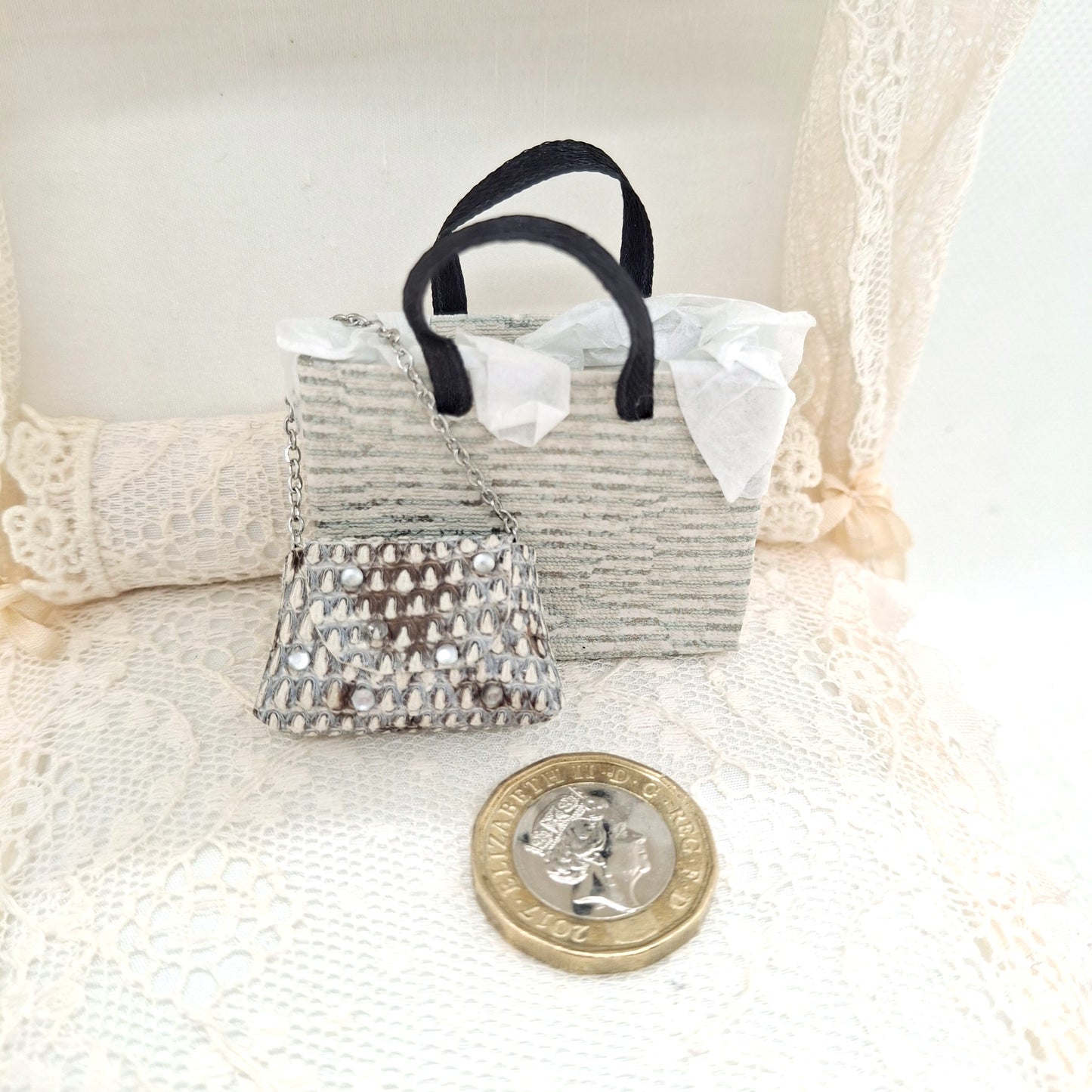 Miniature Studded Handbag Set