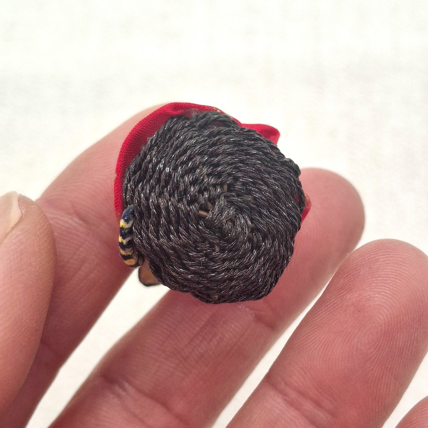 Cobra in Hand Woven Basket