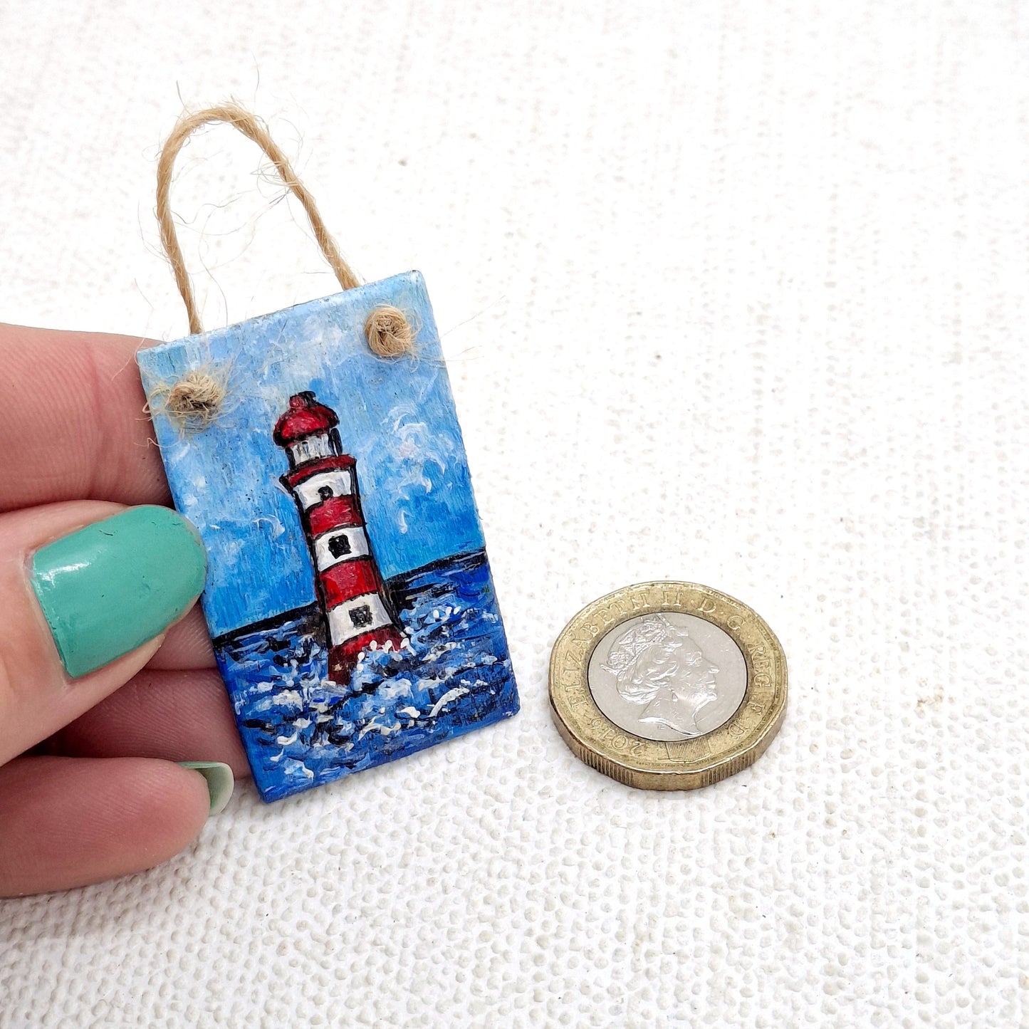 Miniature Lighthouse Sign