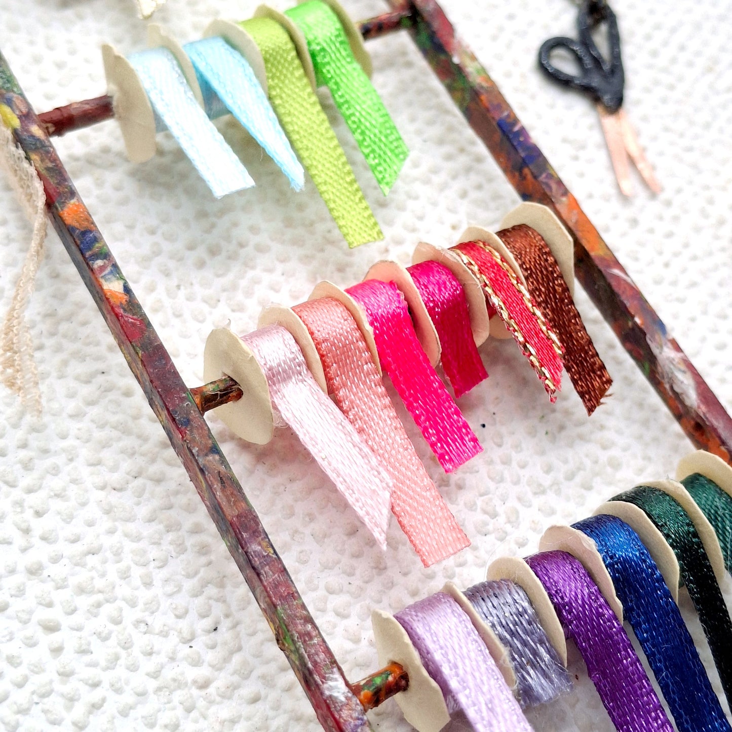 Paint Splatter Ribbon Dispensor