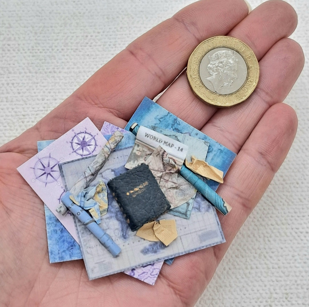 Miniature Nautical Maps