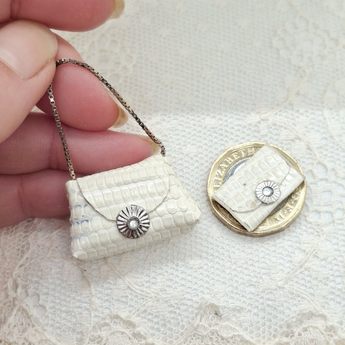 Miniature Leather Handbag & Purse Set