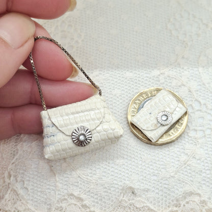 Miniature Leather Handbag & Purse Set