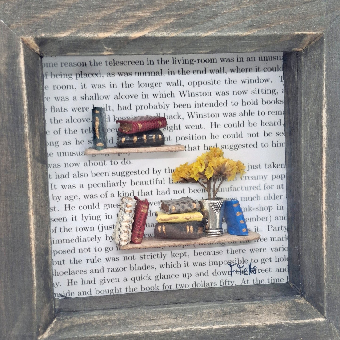 Small Framed Book Diorama