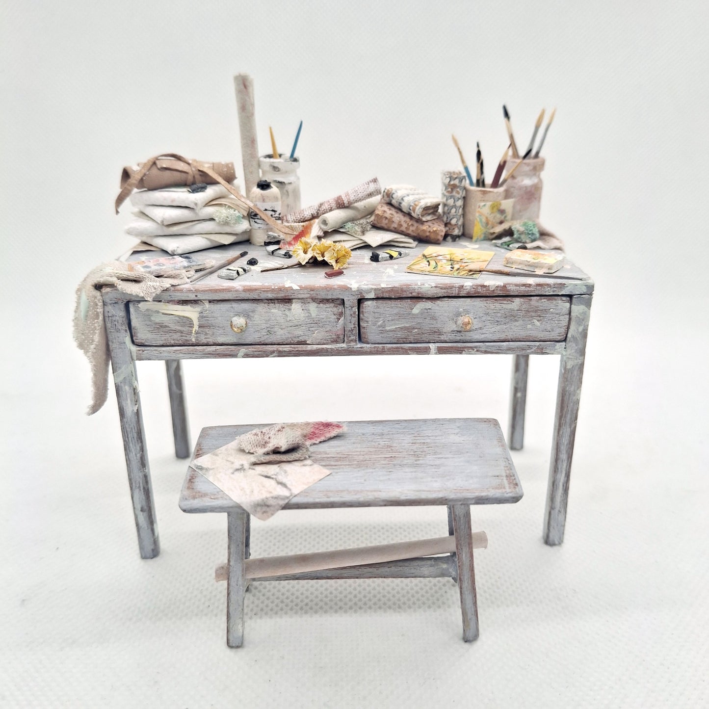 Artists Desk and Stool Set