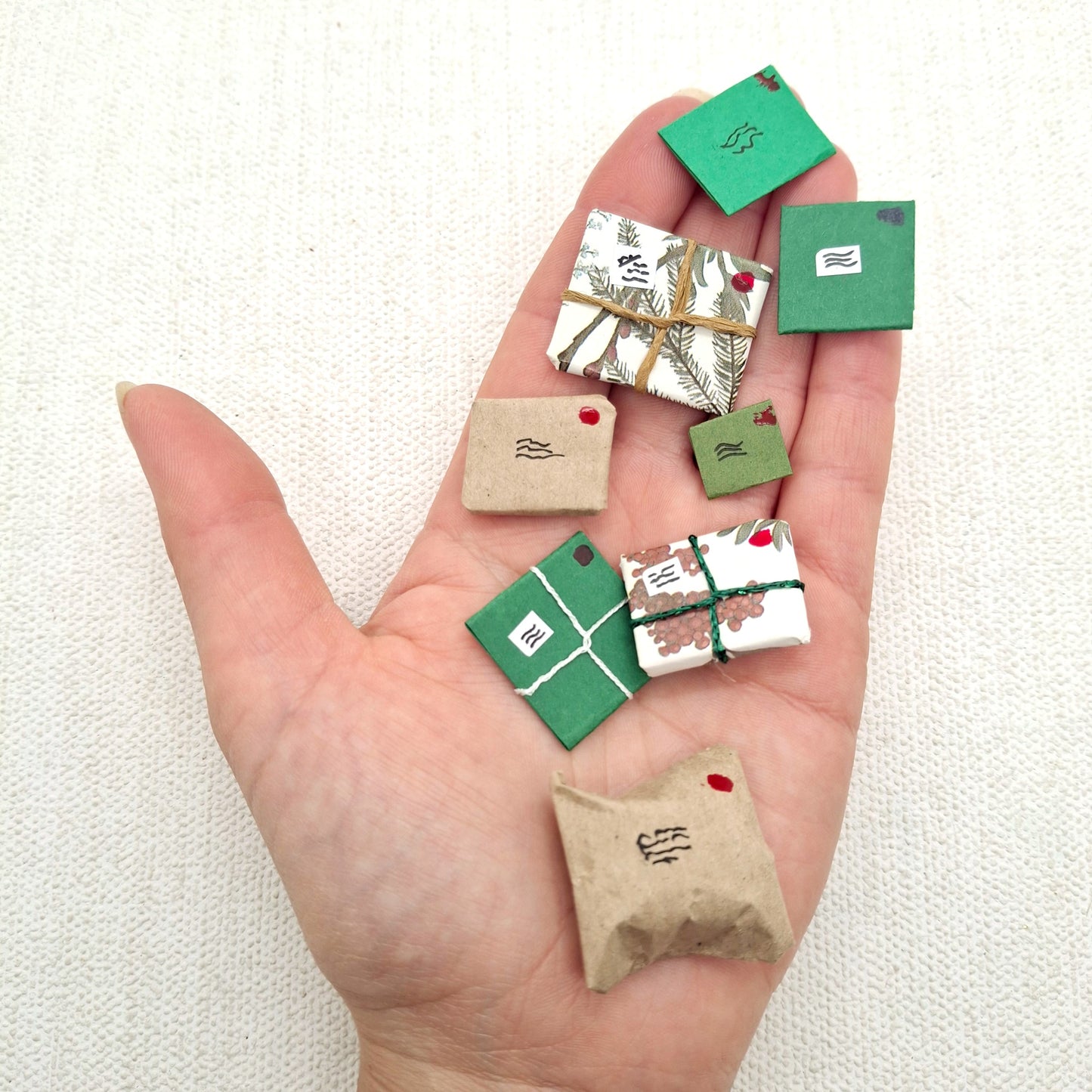 Miniature Nordic Christmas Mail Bundles