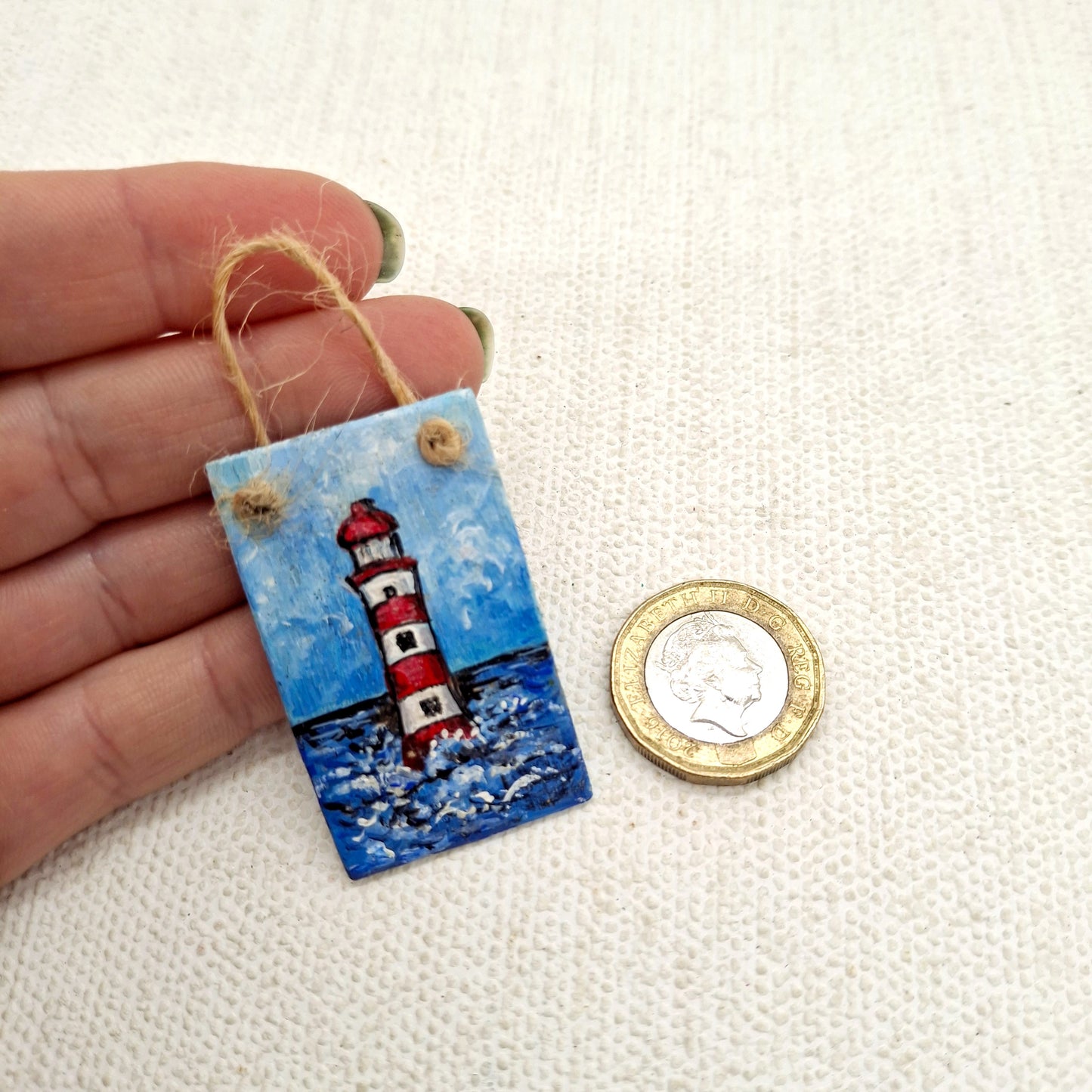 Miniature Lighthouse Sign