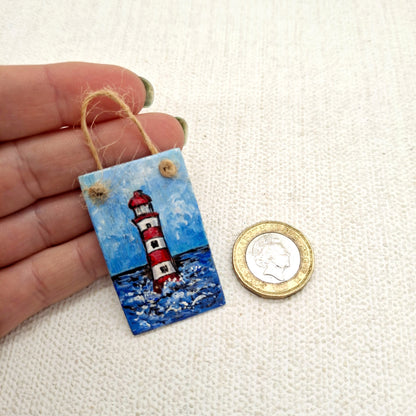 Miniature Lighthouse Sign