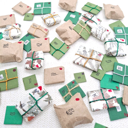 Miniature Nordic Christmas Mail Bundles