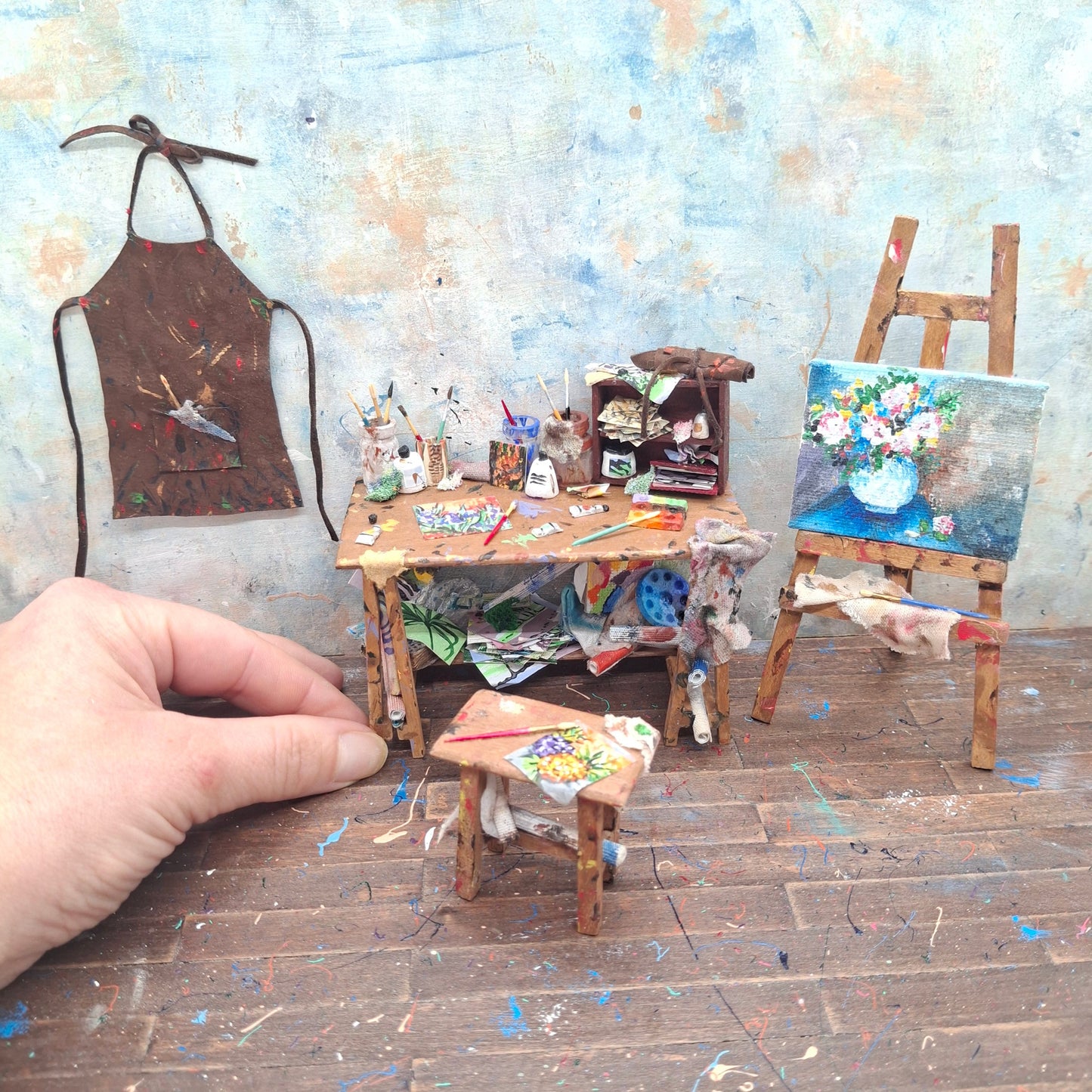 Miniature Art Studio Set