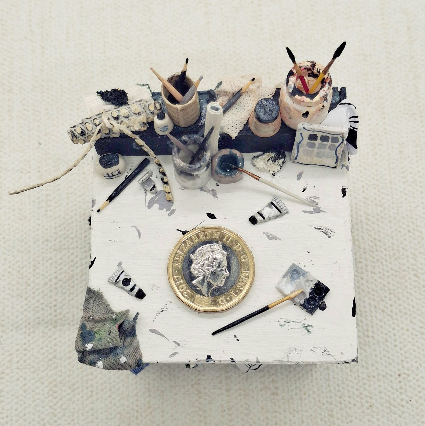 Monochrome Artists Square Table