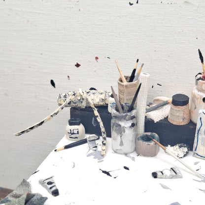 Monochrome Artists Square Table