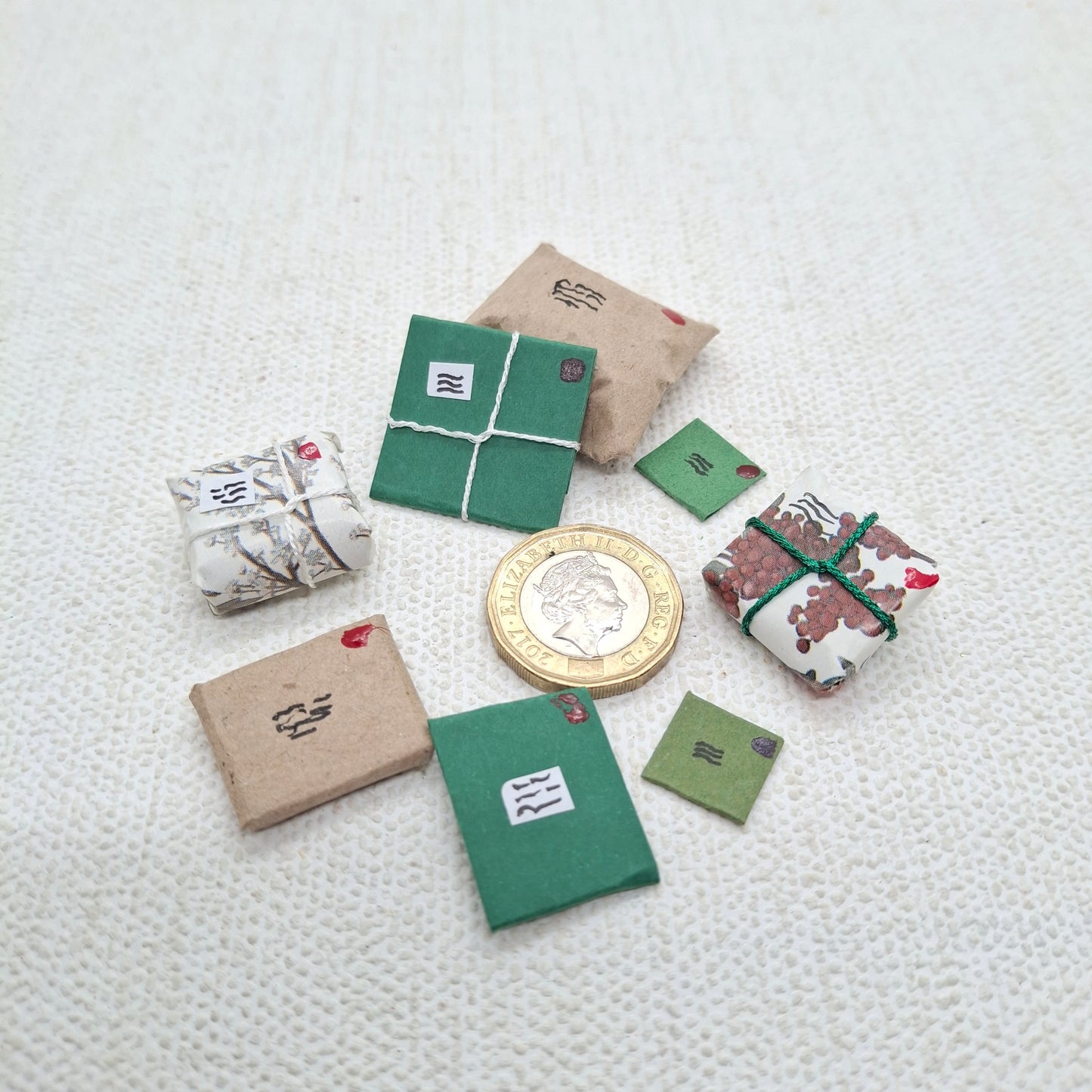 Miniature Nordic Christmas Mail Bundles