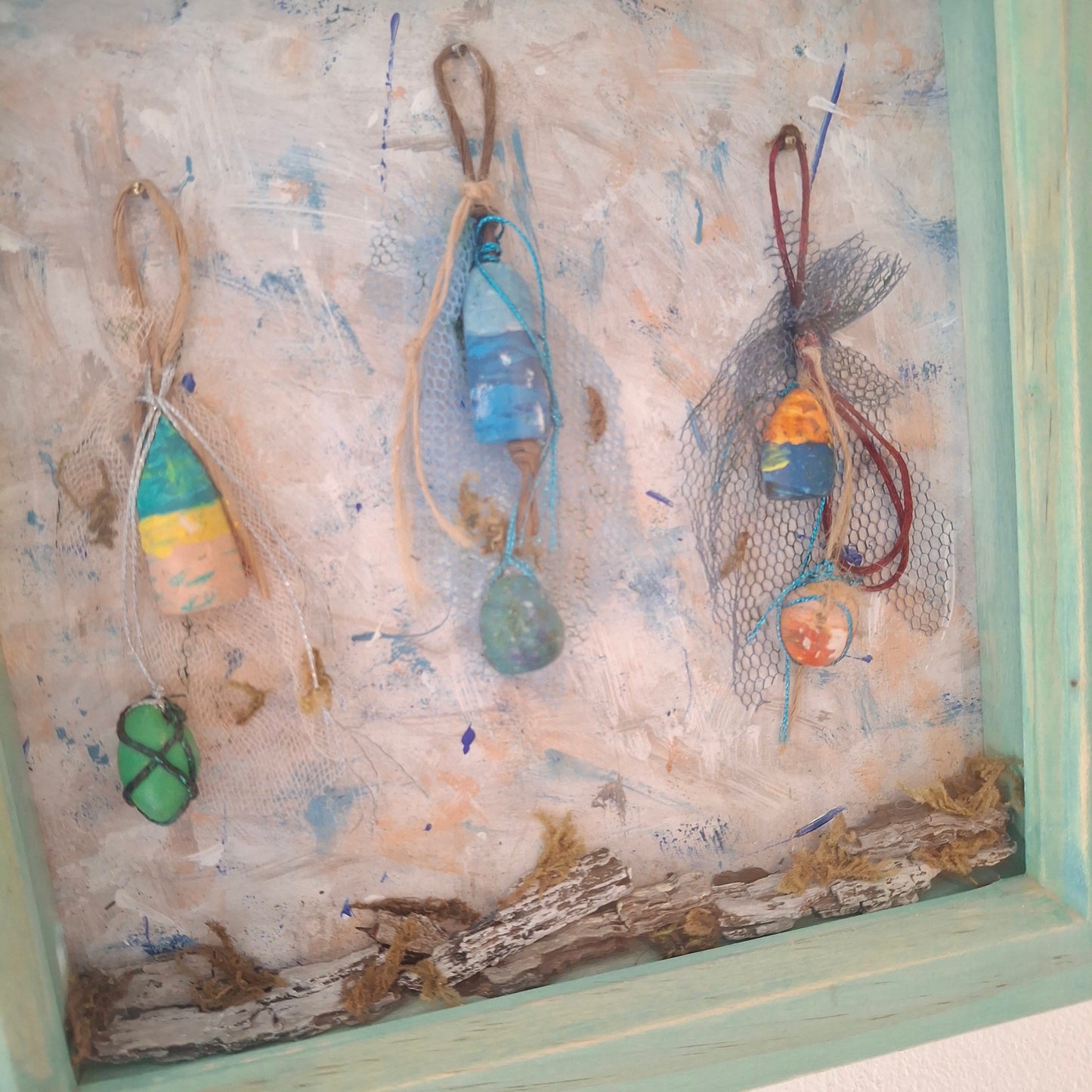 Fishing Buoy Framed Diorama Art