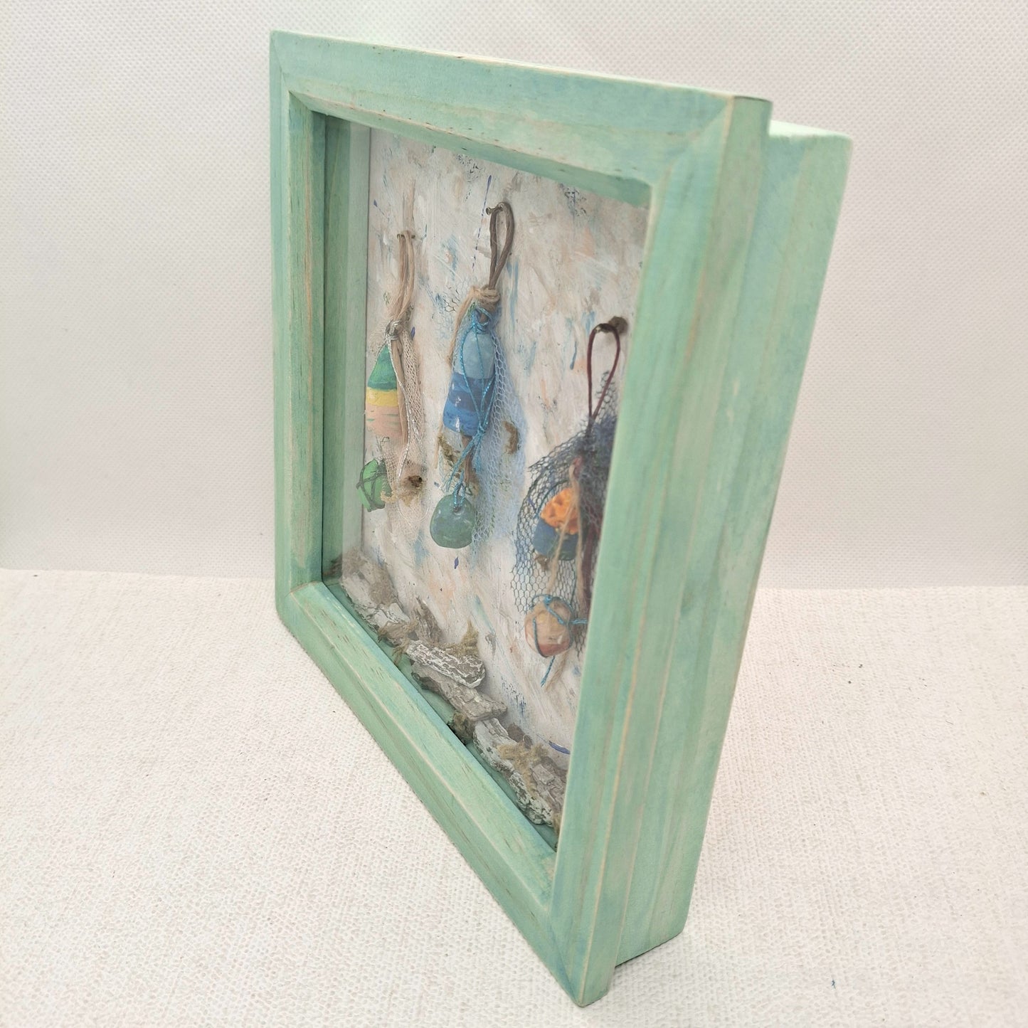 Fishing Buoy Framed Diorama Art