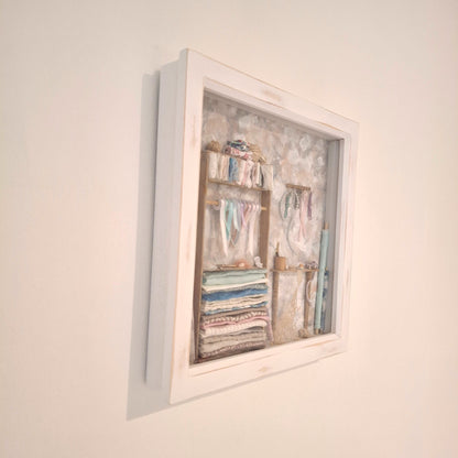 Large Framed Sewing Diorama