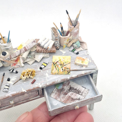 Artists Desk and Stool Set