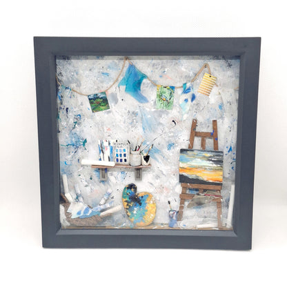 Large Framed Artists Diorama