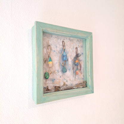 Fishing Buoy Framed Diorama Art