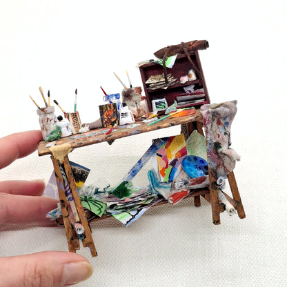 Miniature Art Studio Set