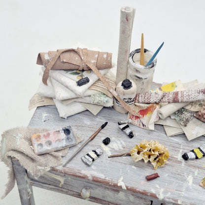 Artists Desk and Stool Set