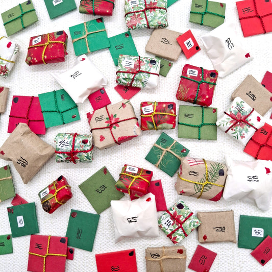 Miniature Christmas Mail Bundles