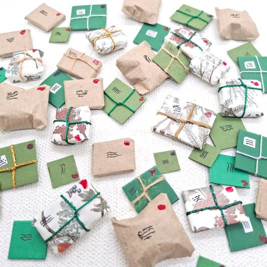 Miniature Nordic Christmas Mail Bundles