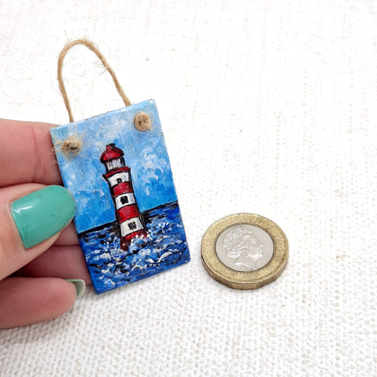 Miniature Lighthouse Sign