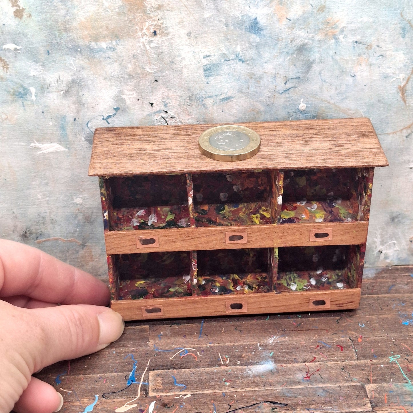 Paint Splatter Cabinet Unit