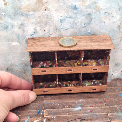 Paint Splatter Cabinet Unit
