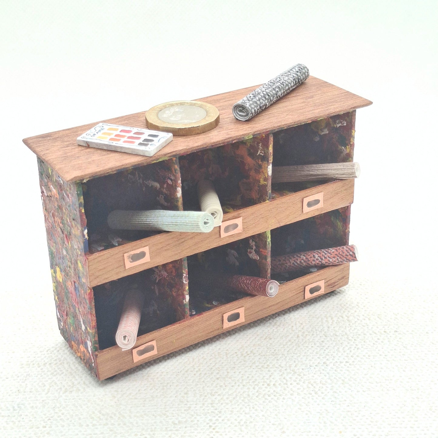 Paint Splatter Cabinet Unit