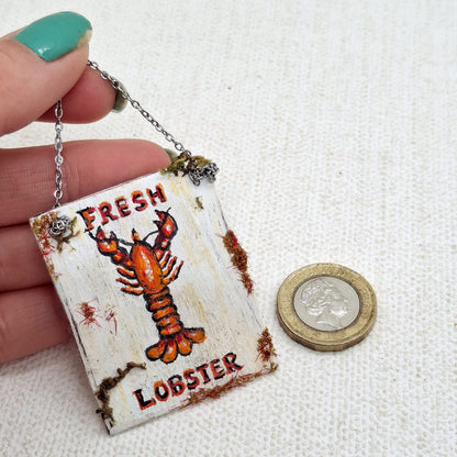 Miniature Fresh Lobster Sign