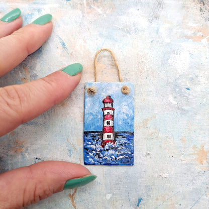 Miniature Lighthouse Sign