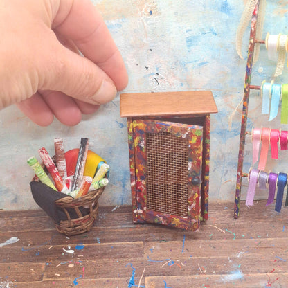 Paint Splatter Cupboard Unit