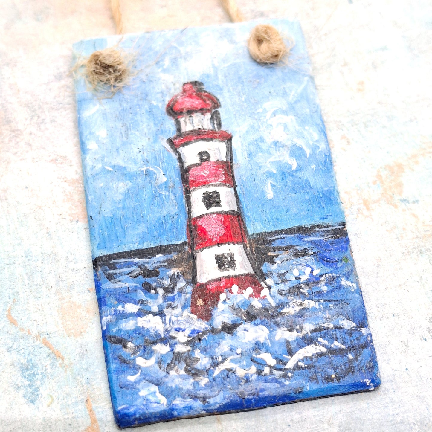 Miniature Lighthouse Sign