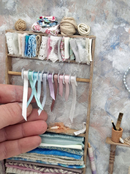 Large Framed Sewing Diorama